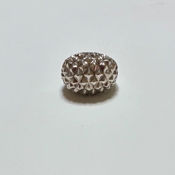 Lois Hill 925 Sterling Silver Dome Spike Ring - Picture 9 of 9